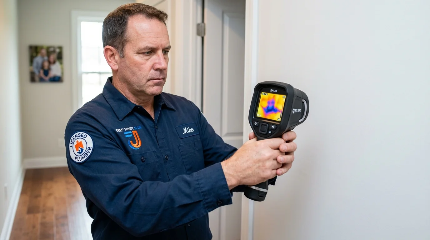 Thermal imaging leak detection by Johns Plumbing LLC in Chappaqua